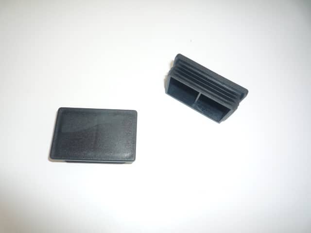 4 x Lamellenstopfen Stopfen 120x40 mm WS 2-4mm Doppelstabmattenzaun Gittermatten Anthrazitgrau — ZAUNDISCOUNT Zaun-Zubehör (Schellen, Kappen, Pfostenhalter) für Doppelstabmattenzaun — direkt vom Hersteller