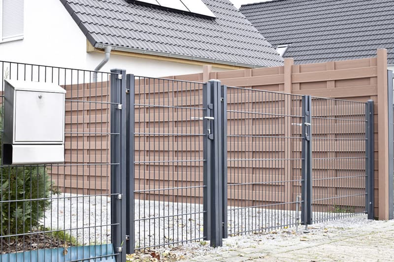 Zaunpfosten 60×40mm feuerverzinkt für Doppelstabmatten — Ersatz für rostige Pfosten, zum Einbetonieren oder Schrauben