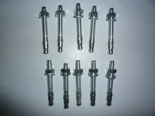 100 x Bolzenanker Schwerlastanker Schwerlastdübel M10 x 90 Blitzanker — Zaun-Zubehör (Schellen, Kappen, Pfostenhalter) für Doppelstabmattenzaun — direkt vom Hersteller