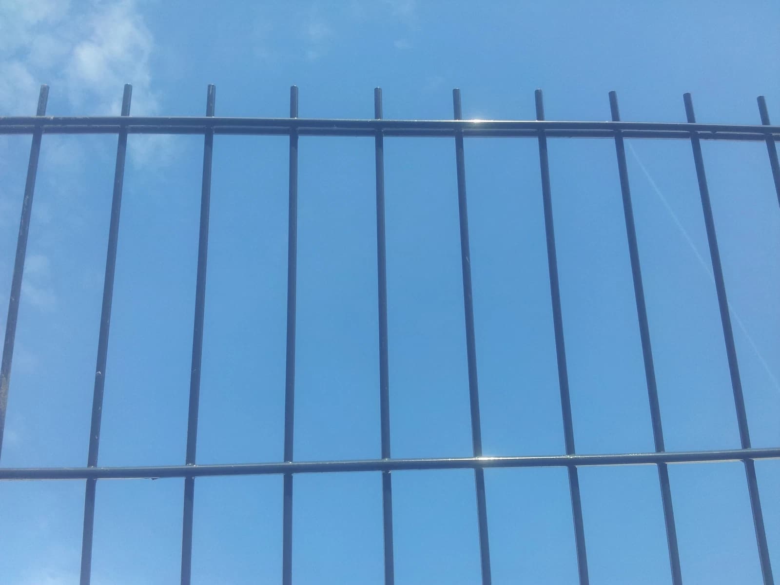 55m grün Doppelstabmattenzaun Gittermatte Doppelstab Stabmattenzaun Schiebetor — Gartentor / Schiebetor passend zum Doppelstabmattenzaun — feuerverzinkt + pulverbeschichtet, vom Hersteller