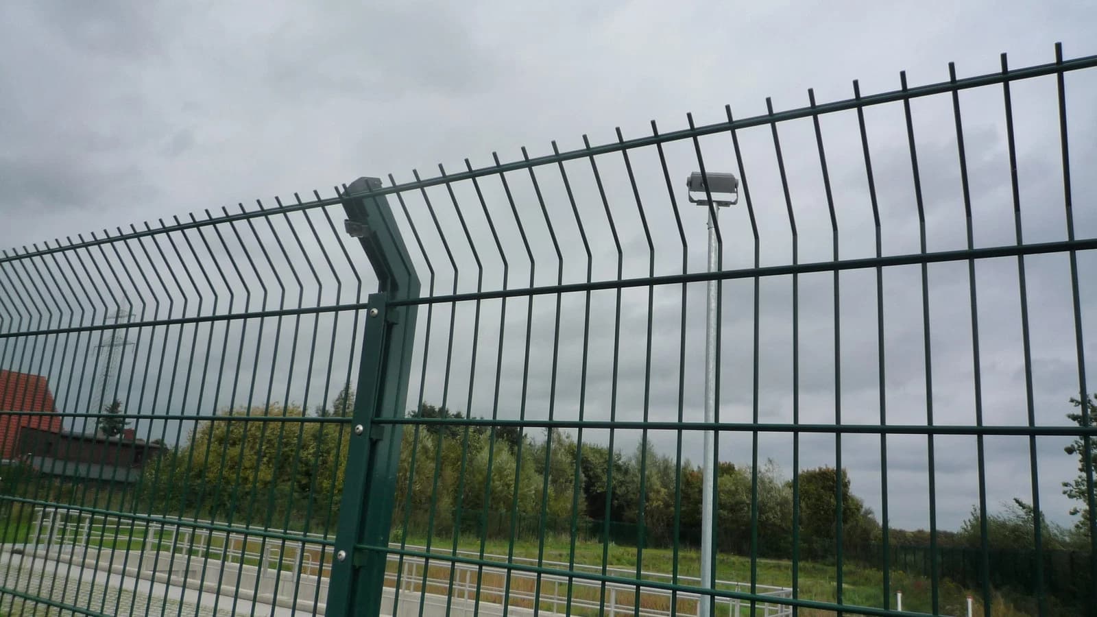 10m DOPPELSTABMATTEN 1830mm grün Stabmattenzaun Gittermattenzaun Ballfang Pforte — Gartentor / Schiebetor passend zum Doppelstabmattenzaun — feuerverzinkt + pulverbeschichtet, vom Hersteller