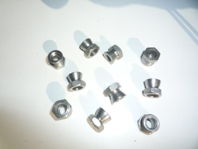 10 x V2A Edelstahl Abreißmuttern M6 Sicherungsmuttern Diebstahlsicherung Zaun — Zaun-Zubehör (Schellen, Kappen, Pfostenhalter) für Doppelstabmattenzaun — direkt vom Hersteller