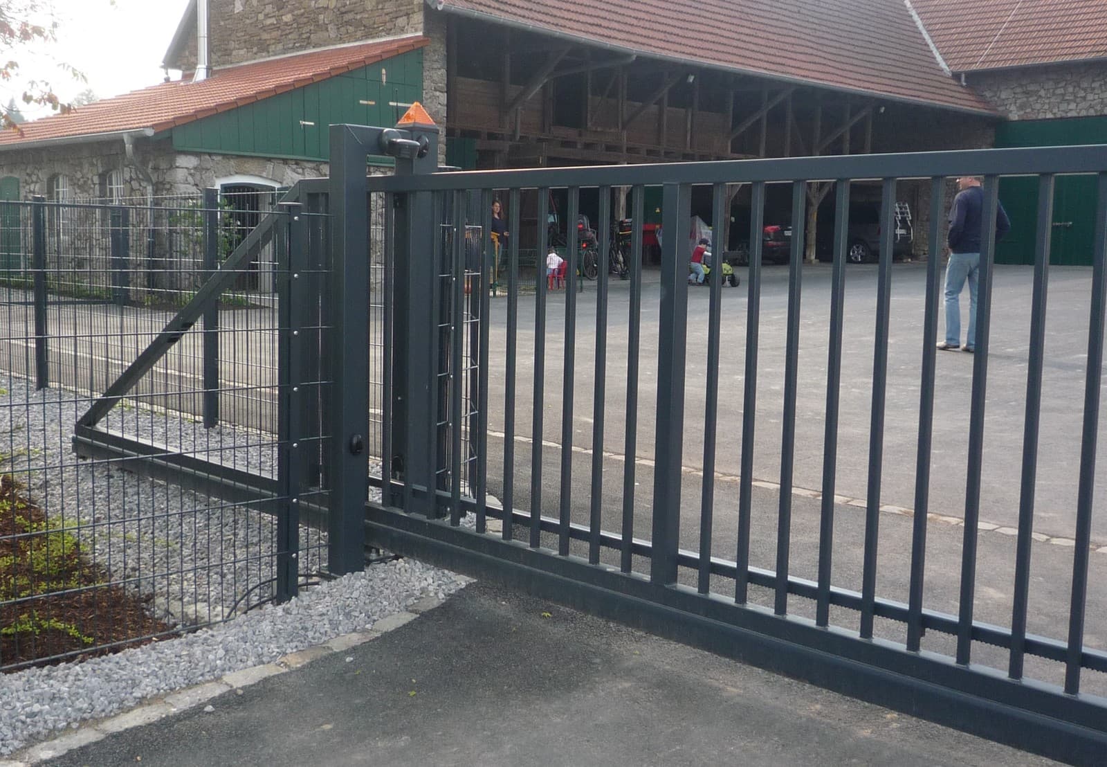 10m Stabmattenzaun 2230mm grün Doppelstabmatte Gittermattenzaun Metallzaun Zaun – Ansicht 4