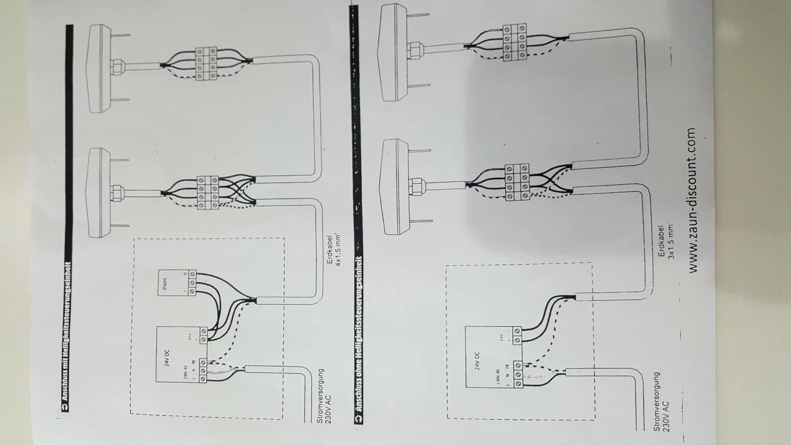 Pfostenbeleuchtung 7016 Zaunpfostenlampen LED Pfostenkappe Zaunbeleuchtung 40x60 – ZAUNDISCOUNT, Zaunartikel im ZAUNDISCOUNT-Shop