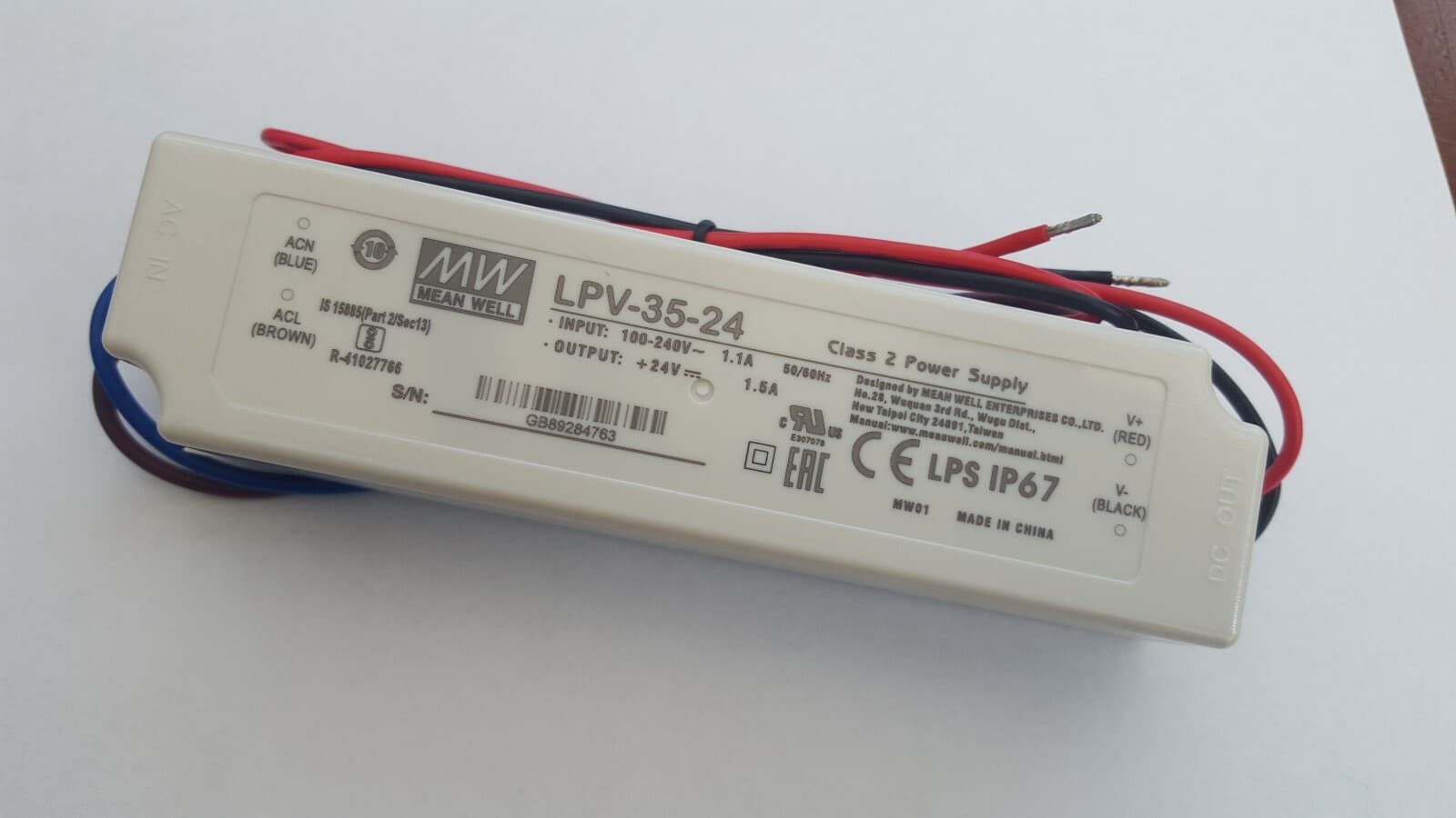 Mean Well Trafo IP67 24V 35w für LED Zaunpfostenbeleuchtung Zaunbeleuchtung TOP – ZAUNDISCOUNT, Zaunartikel im ZAUNDISCOUNT-Shop